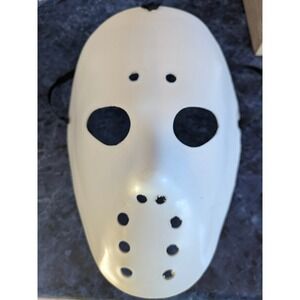 Halloween Jason Kids Hockey Mask Costume Party Prop White Plastic  Rubies NOS‎